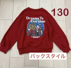 新品 マイリトルワンダー クリスマス サンタ 裏起毛 トレーナー 赤130