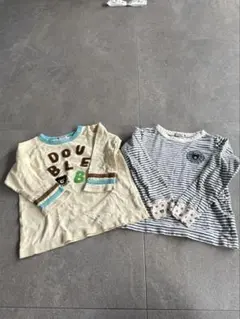 ミキハウス　ダブルb 長袖Tシャツ 130cm 2枚