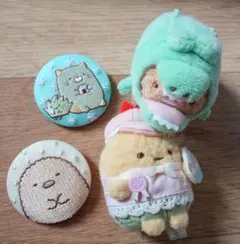 すみっこぐらし♡マスコット♡刺繍缶バッジ
