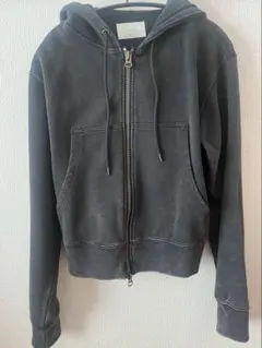 welise / ケミカルダイショートパーカー（ブラック・M）