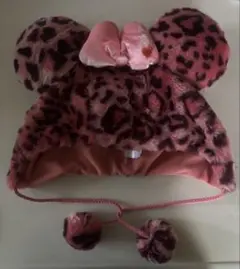 ディズニー ファンキャップ ヒョウ柄 レオパード ピンク ミニー