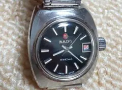 稼働品超激レア】RADO MYRTHA レディース腕時計 自動巻き 青文字盤 