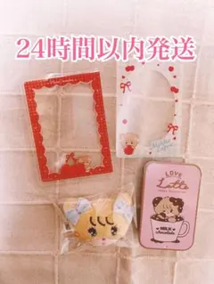 m-38mikko charactersカードケース ヘアクリップまとめ売りラテ