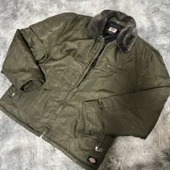 Dickies ミリタリージャケット オリーブグリーン - メルカリ