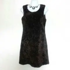 専用☆LEST LOSE❥ファーワンピ ダークブラウン 美品