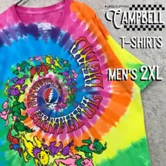 【レア2XL☆US輸入】グレイトフルデッド バンドTシャツ タイダイ