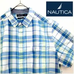 【美品】NAUTICA ノーティカ ストレッチ 半袖シャツ Lサイズのサムネイル