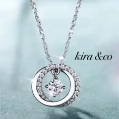 新品 ネックレス CZダイヤモンド 大粒 綺麗 上品 揺れる