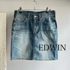 EDWIN デニムミニスカート ブルー
