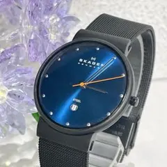 SKAGEN スカーゲン 腕時計 メタルバンド ブルー ブラック #39_19のサムネイル
