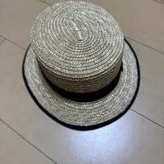 ZARA kids 麦わら帽子　カンカン帽 52cmのサムネイル