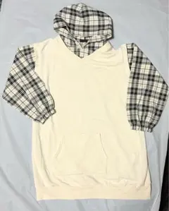 Lovetoxic チェック柄フード付きパーカー