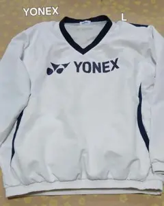 YONEX　ヨネックス　ウォームアップウェア　ピステ　V ネック　L　白