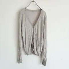 A256 ユニクロ　ライト　Ｖネック　カーディガン　薄手　羽織り　長袖