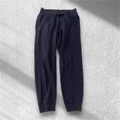 【ユニクロ】スウェットジョガーパンツ ウエストゴム紐 綿混 無地 M