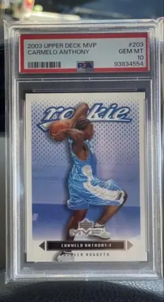 Carmelo Anthony RC Upper Deck MVP PSA 10