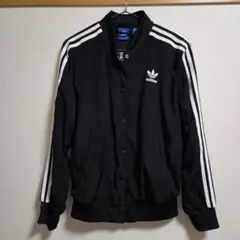 【極美品】adidas Originalスナップボタン ブラック　３本ライン