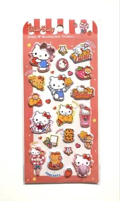 新品‼︎Hello Kitty ジュエルマシュマロステッカー