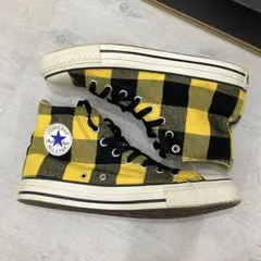 CONVERSE オールスター イエロー チェック柄 美品