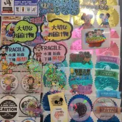 海外キャラクターシール　発送用　Thank youシール　梱包シール