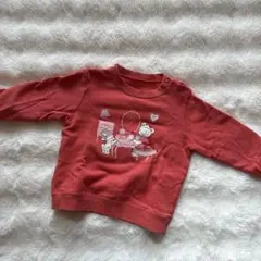 familiar ファミリア 80cm トレーナー 長袖 ピンク くま うさぎ