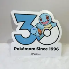ゼニガメ 韓国★ポケモン 30周年 ポップアップ ロゴステッカー