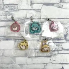 新品・カプセルめじるしチャームVol.3 リン ミク ルカ MEIKO プロセカ