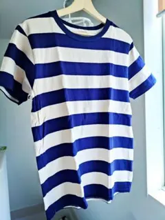 SHISIKUI 半袖 Tシャツ ボーダー ブルー フリーサイズ SHISIKUI 半袖 Tシャツ ボーダー ブルー フリーサイズ - メルカリ