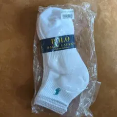 新品未使用)Ralph Laurenポニー刺繍ソックス3足セット！23-25cm