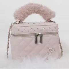 Lumignon ルミニョン キルティング ファー バニティバッグ ピンクのサムネイル