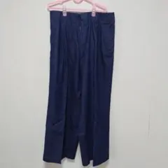 ユニクロダークブルーワイドパンツ