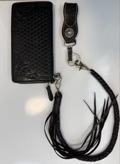 大和工房 カービングレザー ウォレット 長財布 ウォレットホルダー付 カービングレザー ロングウォレット 長財布 大和工房 - メルカリ