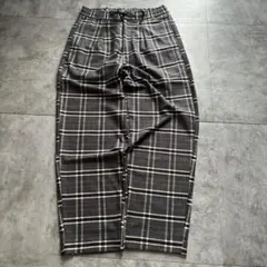 Check Pants Cityboy Baggy Easy Slacks