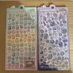 ぼんぼんドロップシール　めろめろボンボン　よるねこボンボン