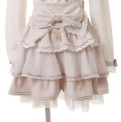 LIZLISA ビックリボンティアー ドスカート ピンク