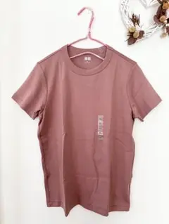 【新品】ユニクロユー　Tシャツ　くすみピンク　ピンク　ユニクロ