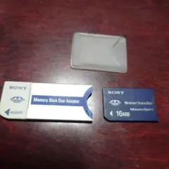 SONY Memory Stick Duo Adapter& 16MBメモリー