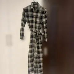最終赤字 値下げ！希少！ラルフローレン のチェック柄シャツワンピース