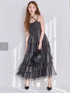 ティアードチュールワンピース