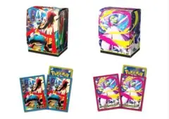 新品 未開封 メガサーナイト メガルカリオ デッキケース デッキシールドセット