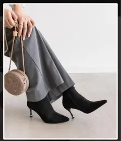 randa ランダ ビジューヒールストレッチブーツ M 23.5