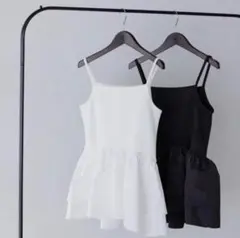 a*i様 pois volume peplum cami ブラック a*i様 pois volume peplum cami ブラック - メルカリ