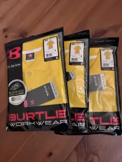新品未使用品　BURTLE 305 半袖ポロシャツ S イエロー 3枚セット