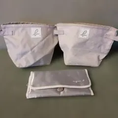 agnes b　小物入れ2個と化粧ポーチ