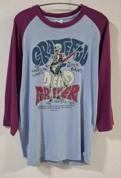 【希少】 古着90's Grateful Dead デッドベア ラグラン 七分袖 希少】 古着90's Grateful Dead デッドベア ラグラン 七分袖
