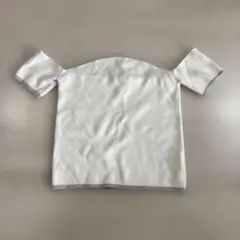 ホワイト リブ編み 半袖ニット肩出し　H&M