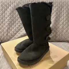 UGG ブラック ファーブーツ 24cm