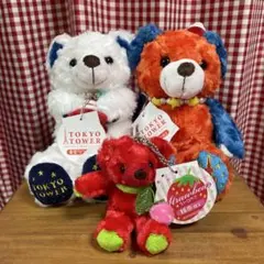 ご当地ベア 東京タワー　栃木　ストロベア　テディベア　ぬいぐるみのサムネイル