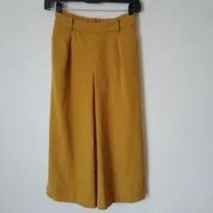 UNIQLO★ドレープガウチョパンツ　マスタード　S