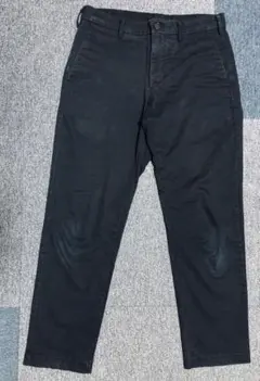 ユニクロ UNIQLO スリムフィットノータックチノ チノパン ネイビー